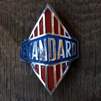 Steuerkopfschild STANDARD, 50er Jahre, Originalschild aus Sammlungsbestand 