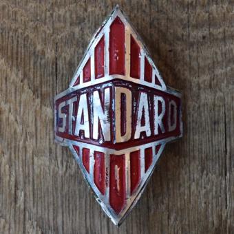 Steuerkopfschild STANDARD, 50er Jahre, Originalschild aus Sammlungsbestand 