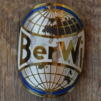 Steuerkopfschild BER WI, 50er Jahre, Originalschild aus Sammlungsbestand 