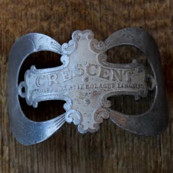 Steuerkopfschild CRESCENT, 50er Jahre, Originalschild aus Sammlungsbestand 