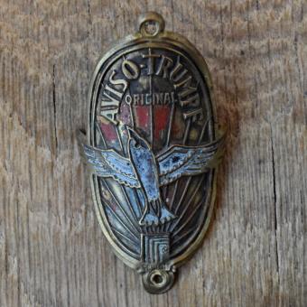 Steuerkopfschild AVISO-TRUMPF, 50er Jahre, Originalschild aus Sammlungsbestand 