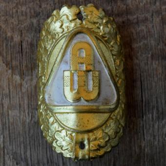 Steuerkopfschild AW, 50er Jahre, Originalschild aus Sammlungsbestand 