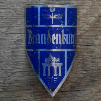 Steuerkopfschild BRANDENBURG, 50er Jahre, Originalschild aus Sammlungsbestand 