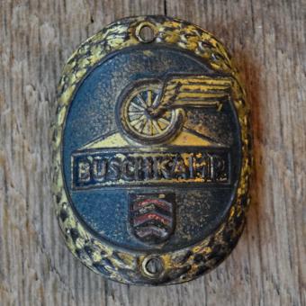 Steuerkopfschild BUSCHKAMP, 50er Jahre, Originalschild aus Sammlungsbestand 