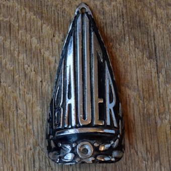 Steuerkopfschild BAUER, 50er Jahre, Originalschild aus Sammlungsbestand 