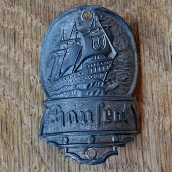 Steuerkopfschild HANSEAT, 30er Jahre, Originalschild aus Sammlungsbestand 