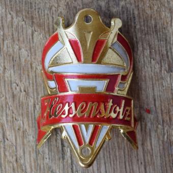 Steuerkopfschild HESSENSTOLZ, 50er Jahre, Originalschild aus Sammlungsbestand 