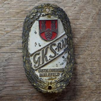 Steuerkopfschild G.K.S.-RAD, 50er Jahre, Originalschild aus Sammlungsbestand 
