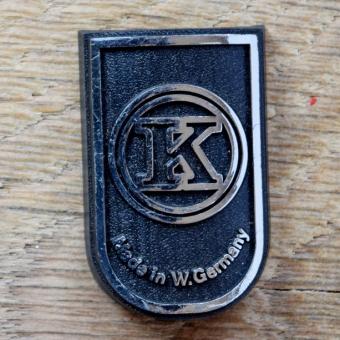 Steuerkopfschild K, 70er Jahre, Originalschild aus Sammlungsbestand 