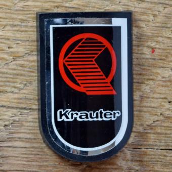 Steuerkopfschild KRAUTER, 70er Jahre, Originalschild aus Sammlungsbestand 