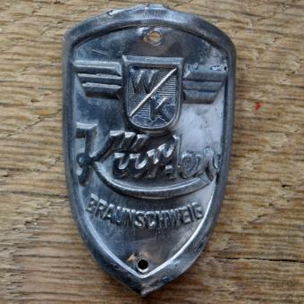 Steuerkopfschild KÜRTEN, 50er Jahre, Originalschild aus Sammlungsbestand 