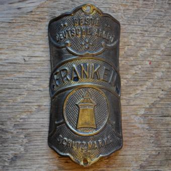 Steuerkopfschild FRANKEN, 20er Jahre, Originalschild aus Sammlungsbestand 
