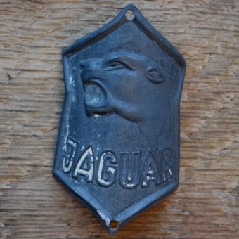 Steuerkopfschild JAGUAR, 30er Jahre, Originalschild aus Sammlungsbestand 