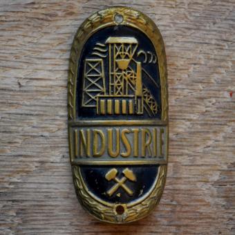 Steuerkopfschild INDUSTRIE, 50er Jahre, Originalschild aus Sammlungsbestand 