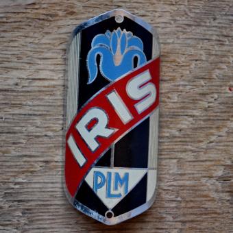 Steuerkopfschild IRIS, 50er Jahre, Originalschild aus Sammlungsbestand 