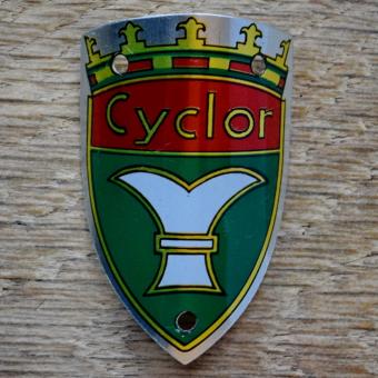 Steuerkopfschild CYCLOR, 50er Jahre, Originalschild aus Sammlungsbestand 