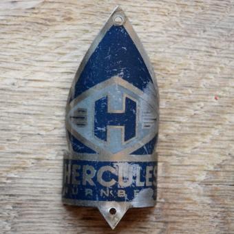 Steuerkopfschild HERCULES, 50er Jahre, Originalschild aus Sammlungsbestand 
