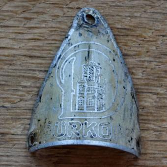 Steuerkopfschild DÜRKOPP, 30er Jahre, Originalschild aus Sammlungsbestand 