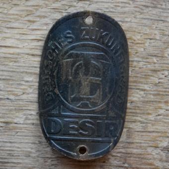 Steuerkopfschild DESIR, 30er Jahre, Originalschild aus Sammlungsbestand 