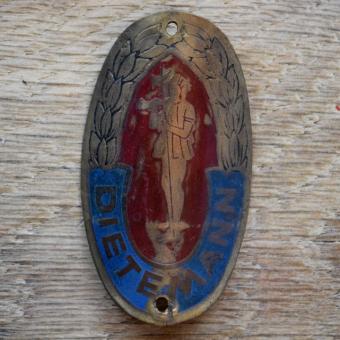 Steuerkopfschild DIETEMANN, 30er Jahre, Originalschild aus Sammlungsbestand 