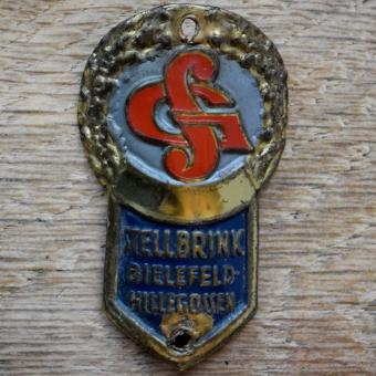 Steuerkopfschild SG STELLBRINK, 50er Jahre, Originalschild aus Sammlungsbestand 