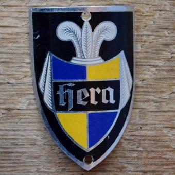 Steuerkopfschild HERA, 50er Jahre, Originalschild aus Sammlungsbestand 