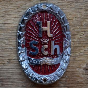 Steuerkopfschild H SCH, 50er Jahre, Originalschild aus Sammlungsbestand 