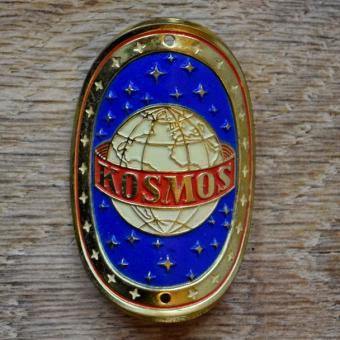Steuerkopfschild KOSMOS, 50er Jahre, Originalschild aus Sammlungsbestand 