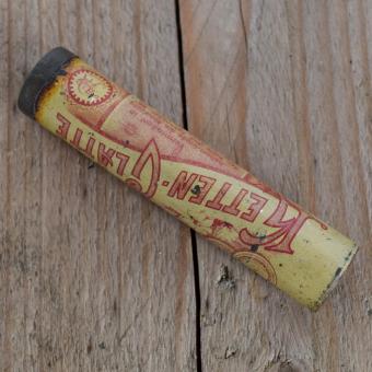 Blechdose "SCHREIBER'S KETTENGLÄTTE" orig. 10er Jahre, 11 x 22 mm, ohne Inhalt 