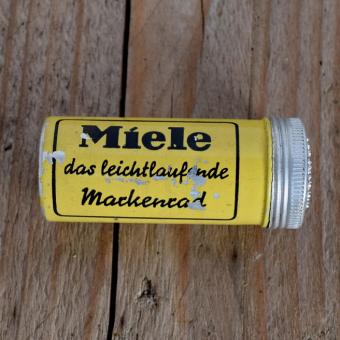 Flickzeug Blechdose "MIELE" orig. 50er Jahre, 63 x 26 mm, ohne Inhalt 