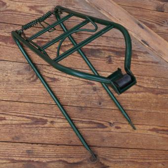 Gepäckträger, orig. 50er/60er Jahre, mit leichten Gebrauchsspuren, u. A. für Miele und NSU, dunkelgrün 