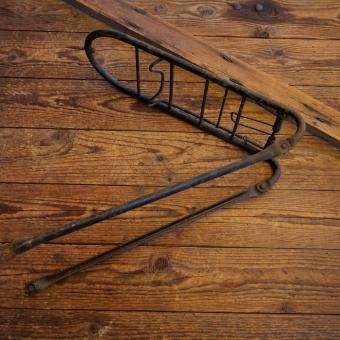 Gepäckträger SIEGER, orig. 50er Jahre, schwarz, für 28 Zoll, gebr. 