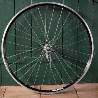 Laufrad hinten, 28 Zoll (622mm), Alu-Hohlkammerfelge,  "Shimano Deore"-Kassettennabe, gebr.   