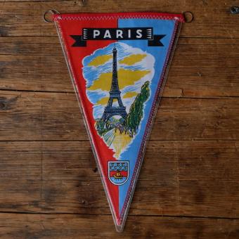 TOBI-Wimpel "Paris", 60/70er Jahre Altbestand 