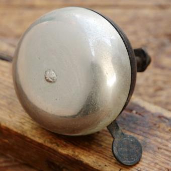 Fahrrad/Moped Klingel "Ding-Dong", orig. 20er/30er Jahre, vernickelt, gebr. 