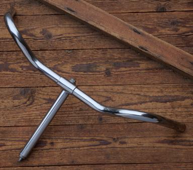 Fahrradlenker, NSU-Form, passend für Tourenräder der 30er-50er Jahre, verchromt, NOS 