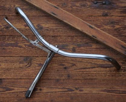Fahrradlenker Deutsche Form, passend für Tourenrad 30er-50er J., verchromt, gebr. 