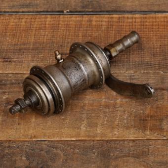 Nabe Hinterrad Fahrrad, F+S Torpedo Mod. 09, Bj. 1929, "Weltmeister-Modell", vernickelt, gebr. 