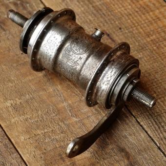Nabe Hinterrad Fahrrad, F+S Torpedo Mod. 09, Bj. 1940, WW2, verchromt, gebr. 