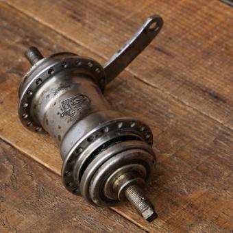 Nabe Hinterrad Fahrrad, STYRIA/Österreich (F&S Mod. 09), original 30er J., verchromt, gebr. 