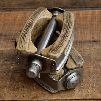 Pedale UNION, für Tourenrad, verchromt, original 50er Jahre, gebr. 