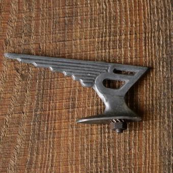 Schutzblechfigur BRENNABOR, Alu, original 30er/40er Jahre, gebr. 