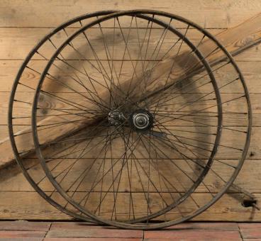 Laufradsatz 26 Zoll (571) für Wulstbereifung, 1933, Holzdekor, F&S und TORPEDO Nabe, gebr. 