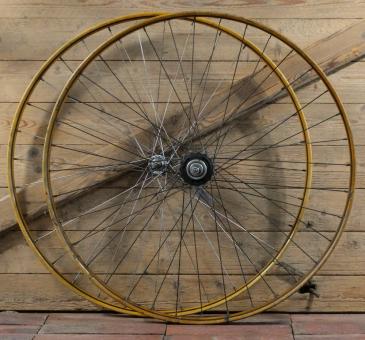 Laufradsatz 28 Zoll (635) für Wulstbereifung, 1936, Holzdekor, KRZ und TORPEDO Nabe, gebr. 