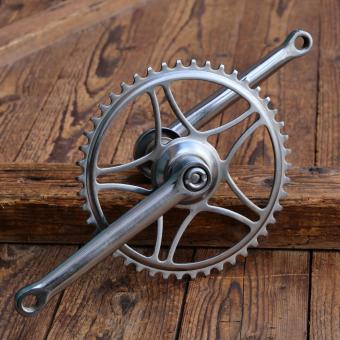 Tretlager RENAK, für Tourenrad, DDR orig. 1958, verchromt, universal Glockenlager, NOS 