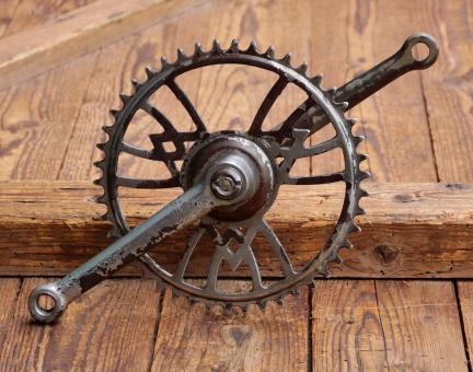 Tretlager VICTORIA für Tourenrad, orig. 30er J., verchromt, Glockenlager, gebr. 