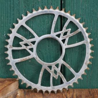 Kettenblatt VICTORIA, Ende 20er/30er J., 1/2 Zoll, verchromt, Gewinde-Durchmesser 55mm, 45 Zähne, gebr. 