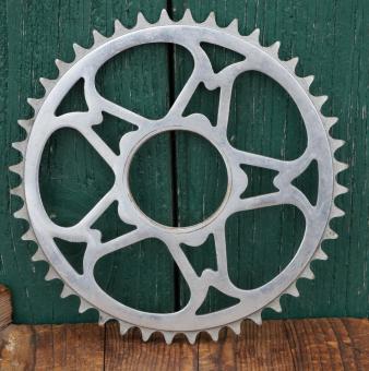 Kettenblatt Universal, u.a. für RIXE, 30er-50er J., 1/2 Zoll, verchromt, 44 Zähne, neuw. 