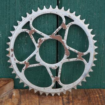 Kettenblatt Universal, u.a. für RIXE, 30er-50er J., 1/2 Zoll, verchromt, 46 Zähne, NOS 