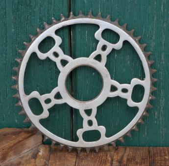 Kettenblatt GÖRICKE, 30er J., 1/2 Zoll, verchromt, Durchmesser Gewinde 51mm, 48 Zähne, gebr. 